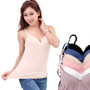 Modal ladies summer without steel ring one-piece with chest pad camisole wholesale