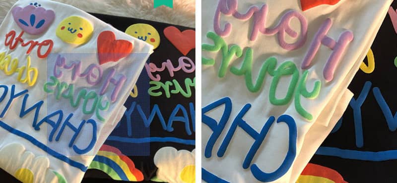 Custom 3D puff foamed print t-shirt manufacturer