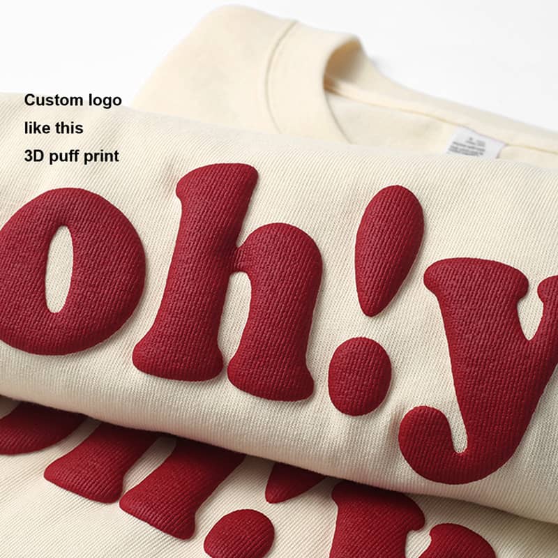 Streetwear Custom Clothing Textile Printing Textile Cloth Fashion